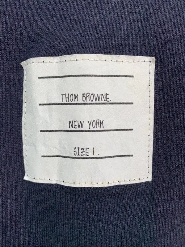 Thom Browne Thom Browne Men's Navy Cotton Casual Pants 0089 Size US 26 / EU 42 - 6 Thumbnail