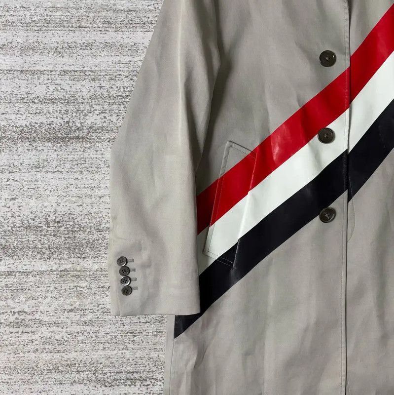 Thom Browne Thom Browne Gray Cotton Print Coat 0089 Size US M / EU 48-50 / 2 - 4 Thumbnail