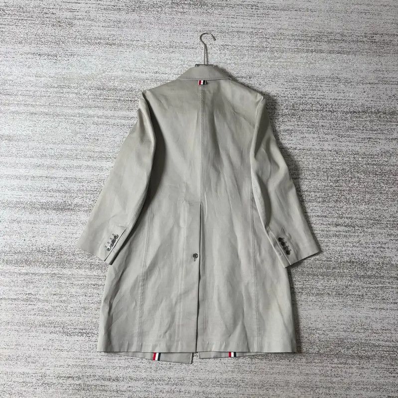 Thom Browne Thom Browne Gray Cotton Print Coat 0089 Size US M / EU 48-50 / 2 - 2 Thumbnail