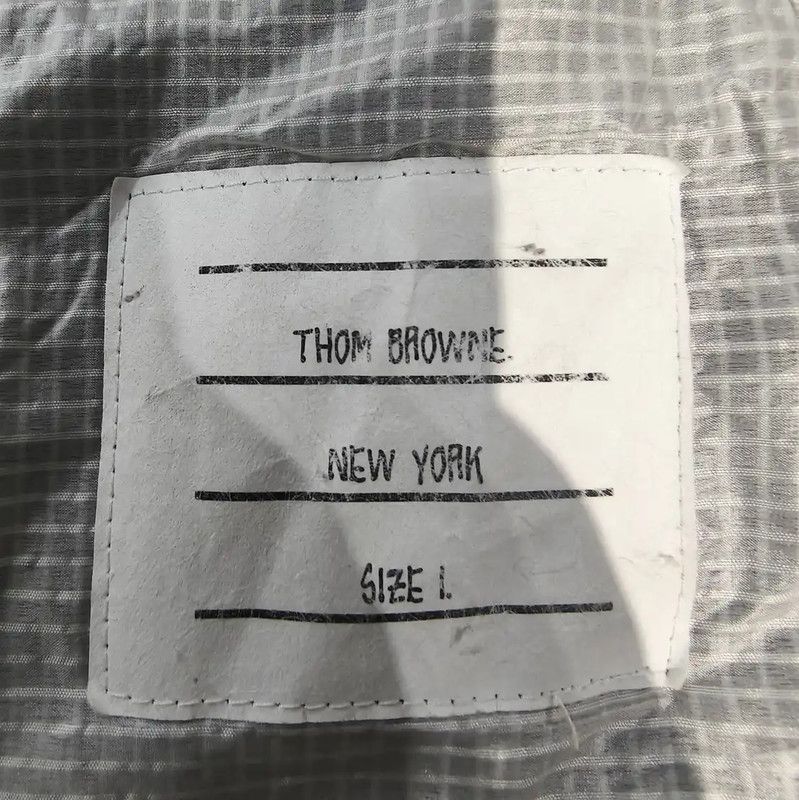 Thom Browne Thom Browne Gray Cotton Men's Jacket 0089 Size US L / EU 52-54 / 3 - 4 Thumbnail