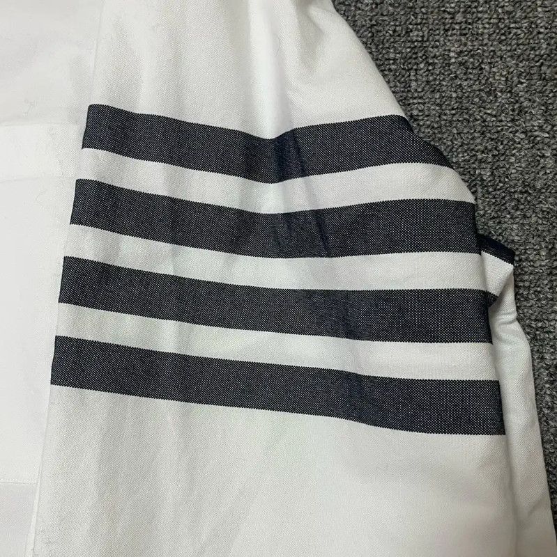 Thom Browne Thom Browne White Cotton Long Sleeve Shirt 0089 Size US XXL / EU 58 / 5 - 3 Thumbnail