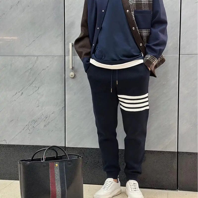 Thom Browne Thom Browne Black Cotton Casual Pants 0089 Size US 26 / EU 42 - 5 Thumbnail