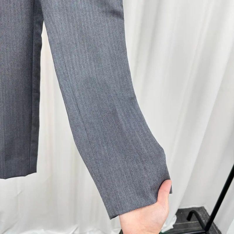 Thom Browne Thom Browne Men's Gray Wool Striped Pants 0089 Size US 28 / EU 44 - 4 Thumbnail