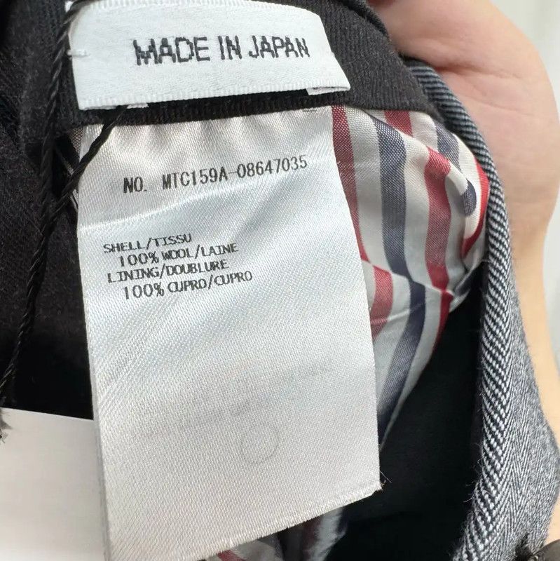 Thom Browne Thom Browne Men's Gray Wool Striped Pants 0089 Size US 28 / EU 44 - 6 Thumbnail