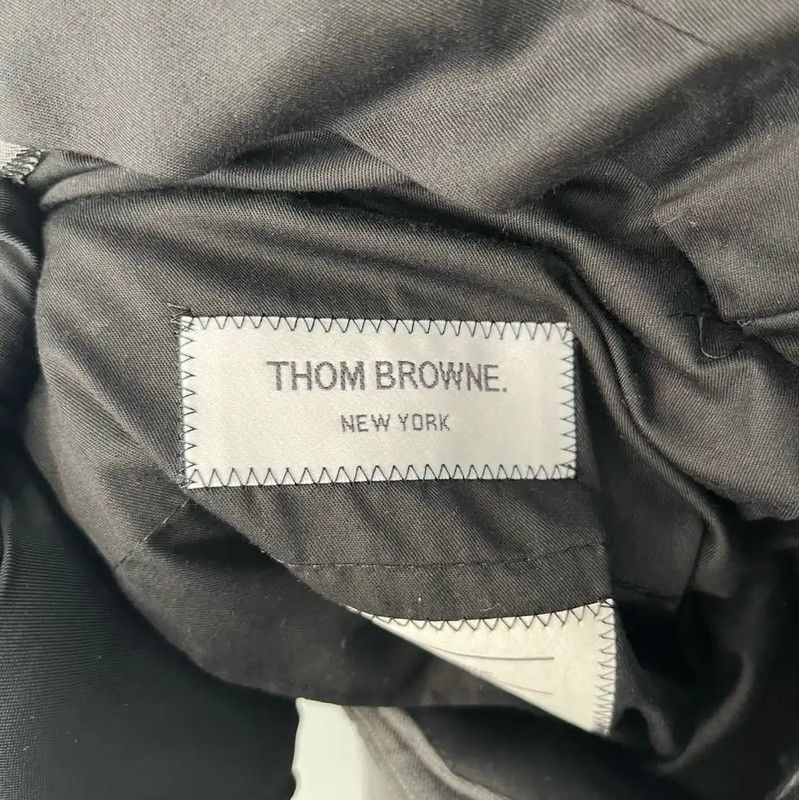 Thom Browne Thom Browne Gray Wool Men's Casual Pants 0089 Size US 26 / EU 42 - 3 Thumbnail