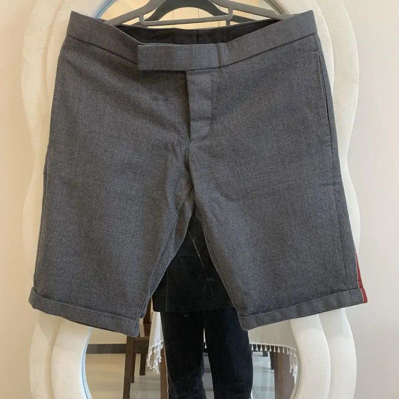 Thom Browne Thom Browne Gray Wool Men's Shorts 0089 Size US 30 / EU 46 - 3 Thumbnail