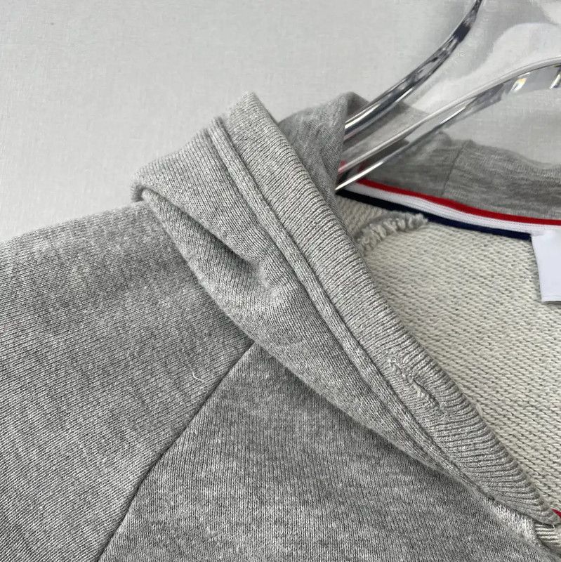 Thom Browne Thom Browne Gray Zip-Up Hoodie for Men 0089 Size US M / EU 48-50 / 2 - 9 Thumbnail