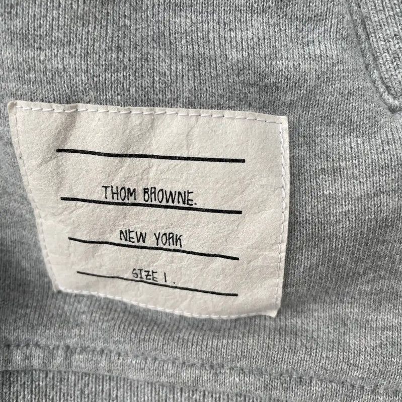 Thom Browne Thom Browne Gray Zip-Up Hoodie for Men 0089 Size US M / EU 48-50 / 2 - 8 Thumbnail