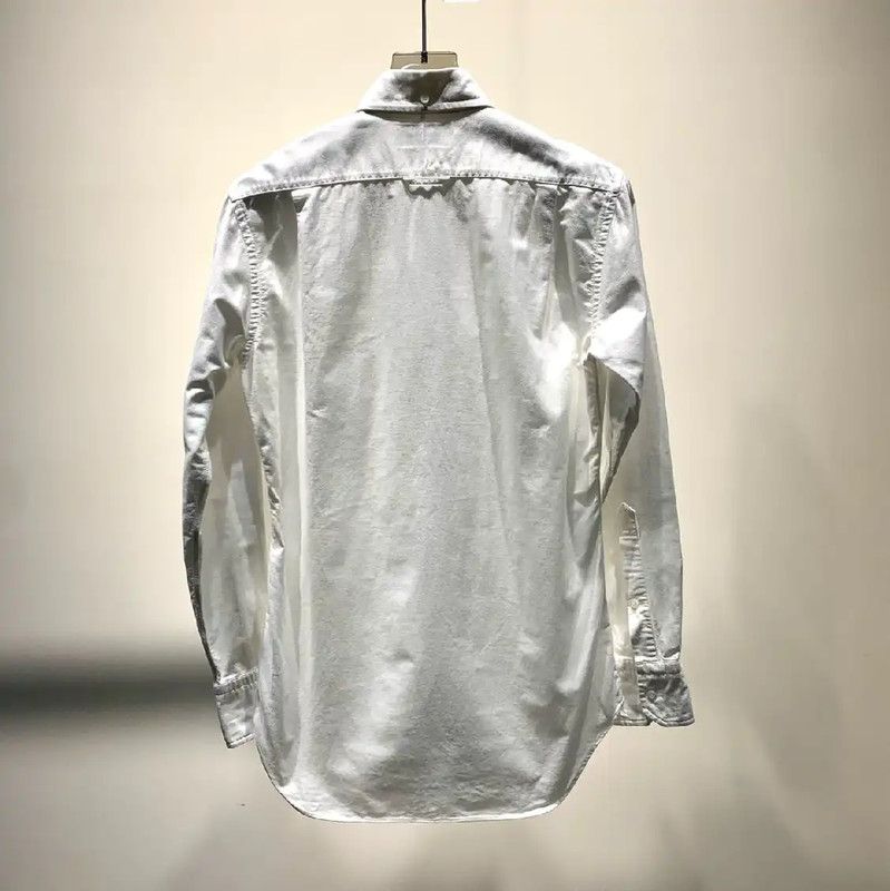 Thom Browne Thom Browne Classic White Cotton Dress Shirt 0089 Size US M / EU 48-50 / 2 - 7 Thumbnail