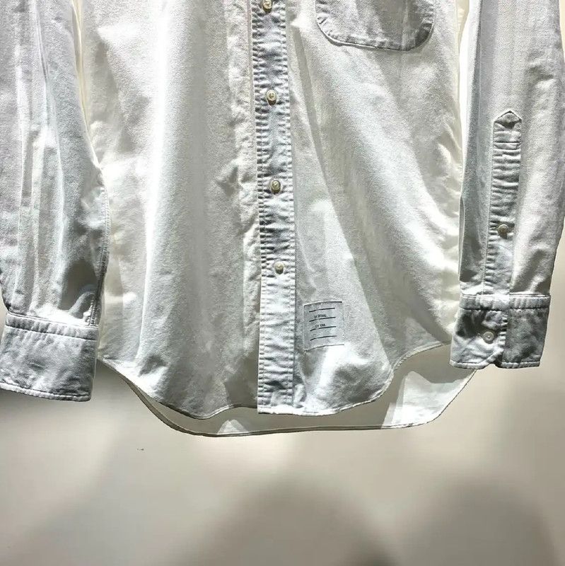 Thom Browne Thom Browne Classic White Cotton Dress Shirt 0089 Size US M / EU 48-50 / 2 - 4 Thumbnail