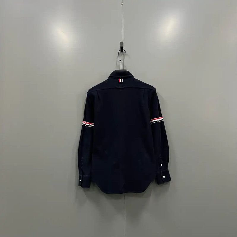 Thom Browne Thom Browne Navy Long Sleeve Shirt for Men 0089 Size US M / EU 48-50 / 2 - 3 Thumbnail