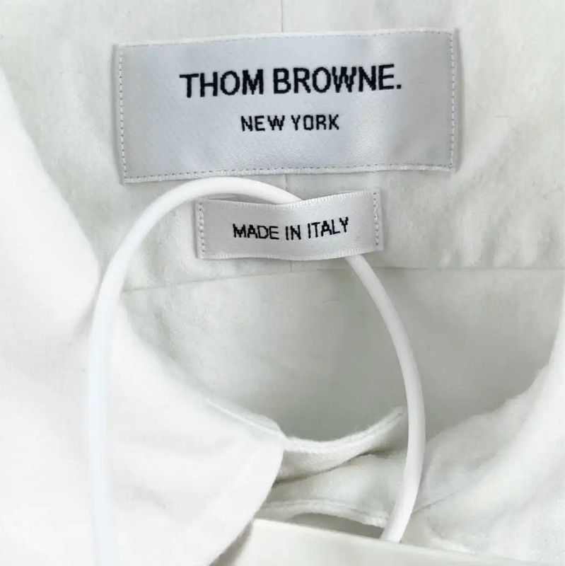 Thom Browne Thom Browne Men's White Cotton Shirt 0089 Size US M / EU 48-50 / 2 - 3 Thumbnail