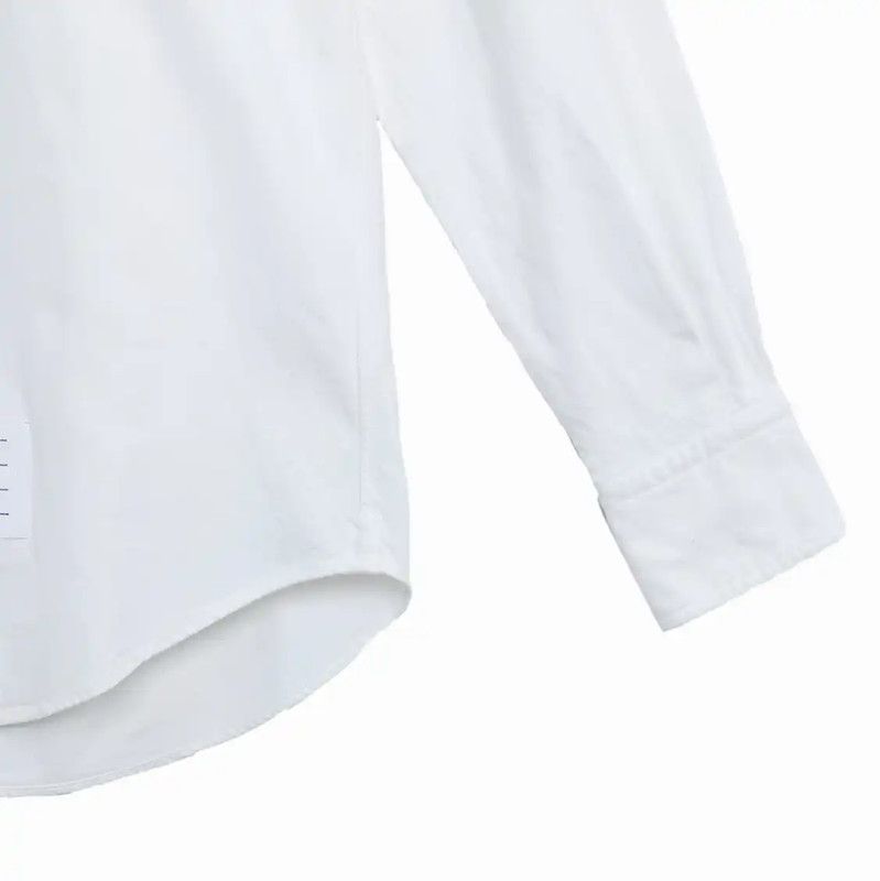 Thom Browne Thom Browne Men's White Cotton Shirt 0089 Size US M / EU 48-50 / 2 - 5 Thumbnail
