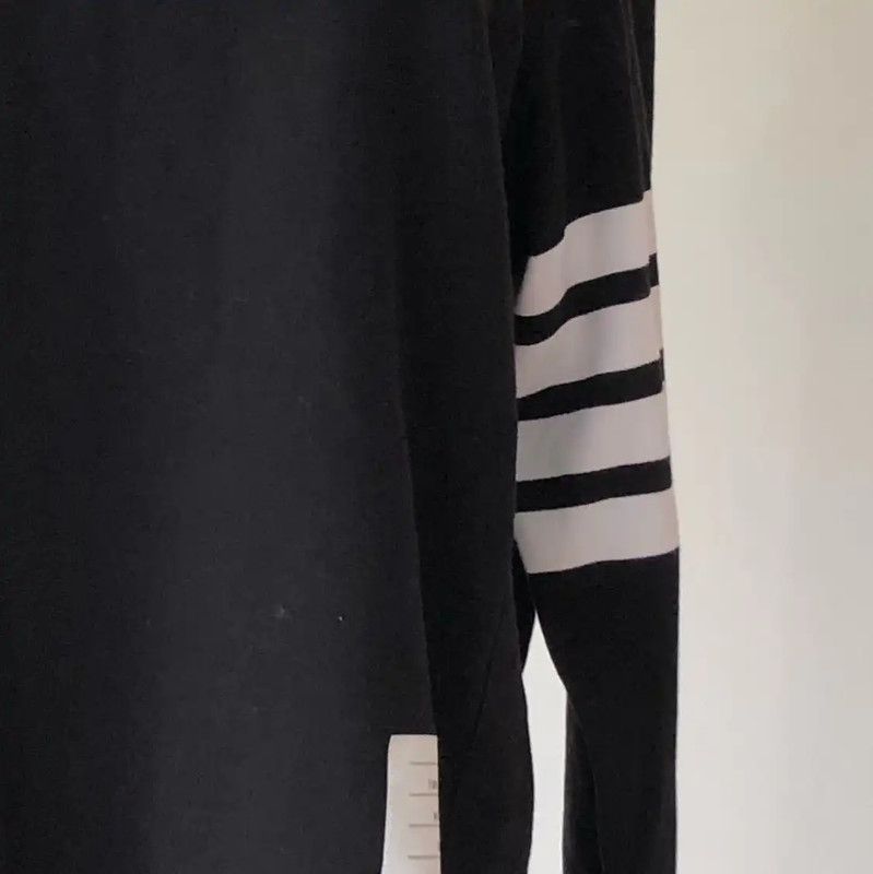 Thom Browne Thom Browne Black Crew Neck Sweatshirt for Men 0089 Size US M / EU 48-50 / 2 - 5 Thumbnail