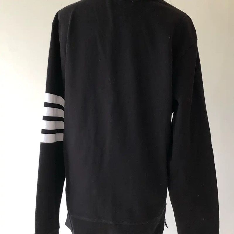 Thom Browne Thom Browne Black Crew Neck Sweatshirt for Men 0089 Size US M / EU 48-50 / 2 - 2 Thumbnail