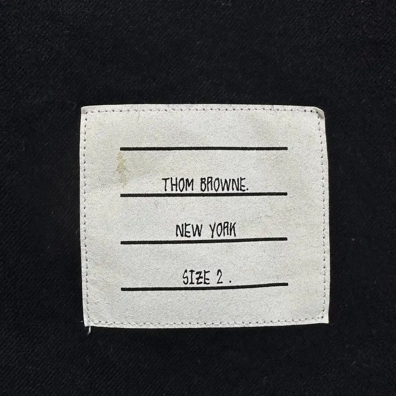 Thom Browne Thom Browne Navy Cotton Long Sleeve Shirt 0089 Size US M / EU 48-50 / 2 - 2 Thumbnail
