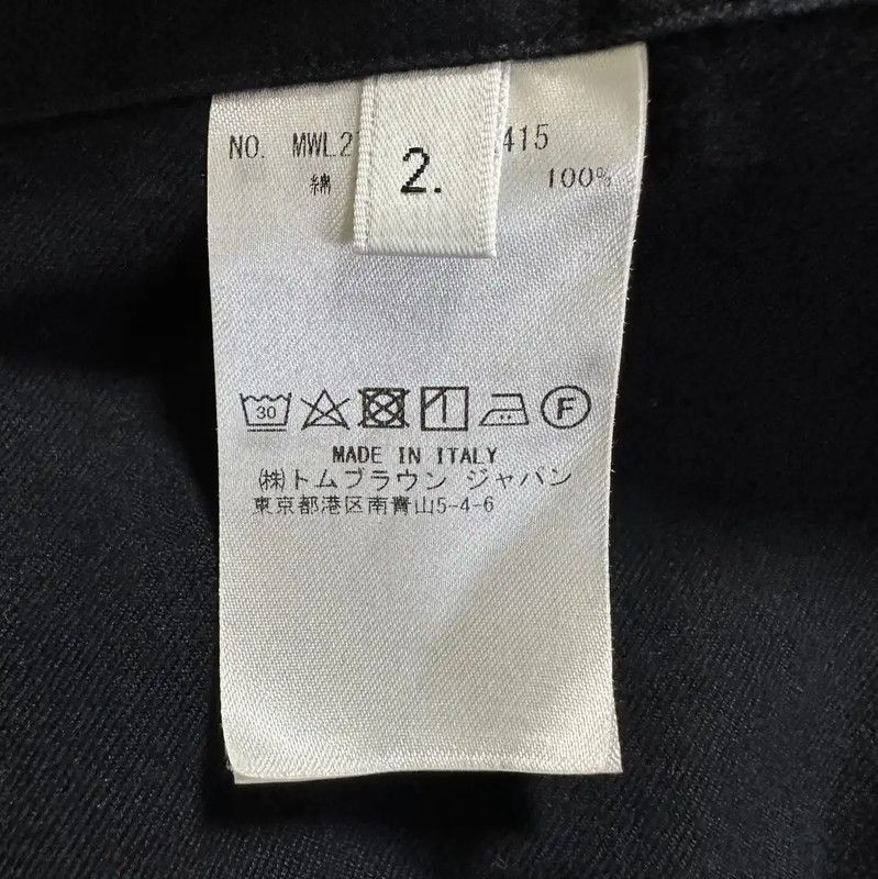 Thom Browne Thom Browne Navy Cotton Long Sleeve Shirt 0089 Size US M / EU 48-50 / 2 - 6 Thumbnail