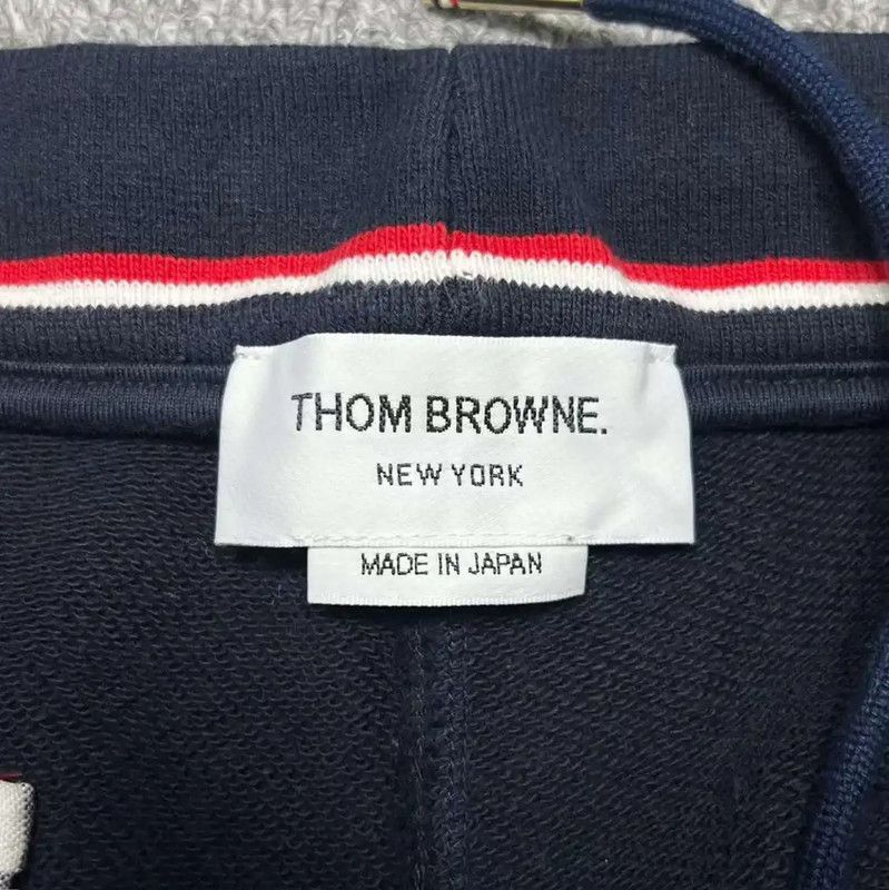 Thom Browne Thom Browne Navy Cotton Casual Trousers 0089 Size US 28 / EU 44 - 3 Thumbnail