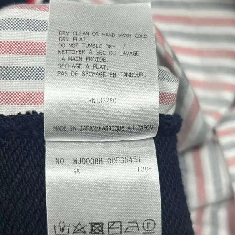 Thom Browne Thom Browne Navy Cotton Casual Trousers 0089 Size US 28 / EU 44 - 6 Thumbnail