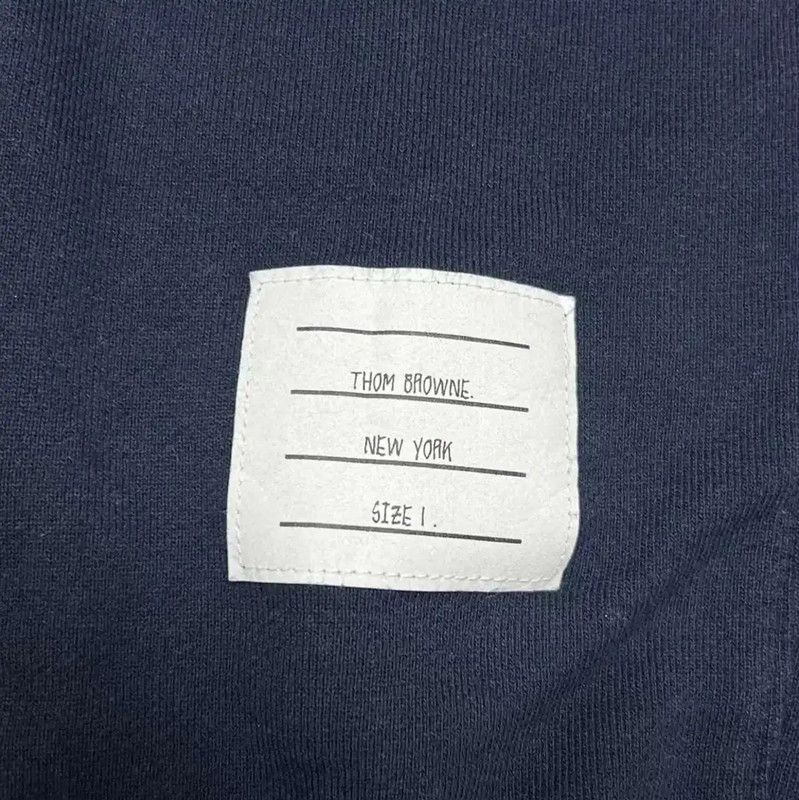 Thom Browne Thom Browne Navy Cotton Casual Trousers 0089 Size US 28 / EU 44 - 4 Thumbnail