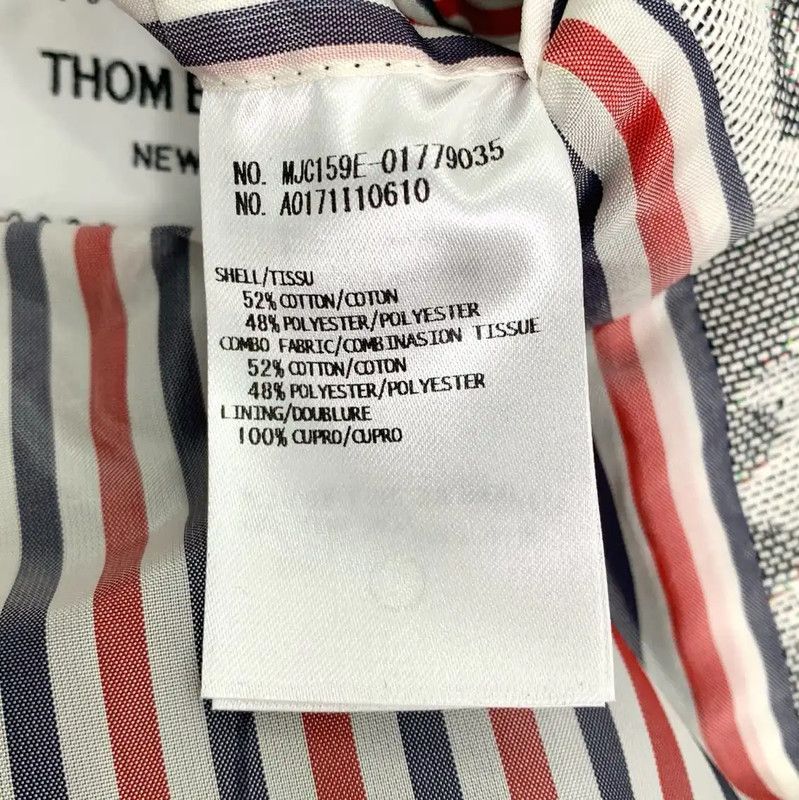 Thom Browne Thom Browne Gray Floral Stitched Blazer 0089 Size US S / EU 44-46 / 1 - 7 Thumbnail
