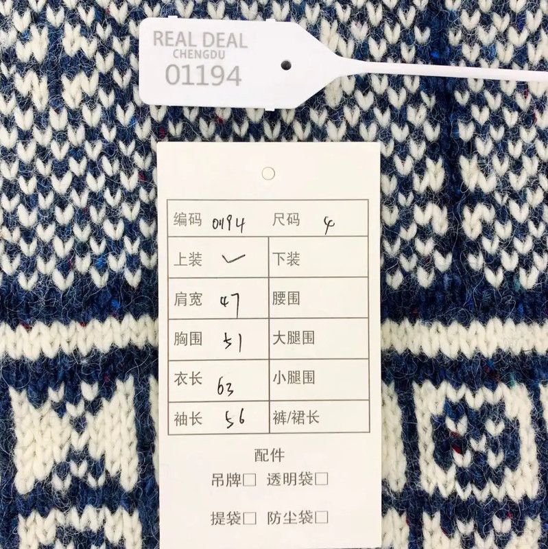 Thom Browne Thom Browne Navy Wool Men's Sweater 0089 Size US S / EU 44-46 / 1 - 8 Thumbnail