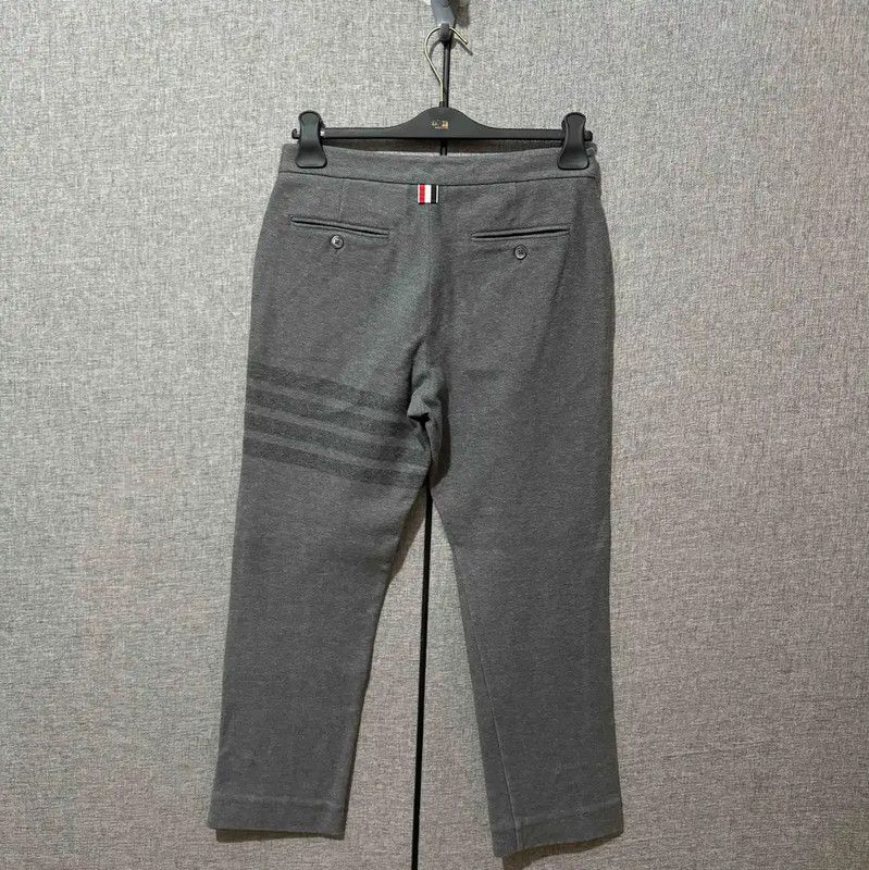 Thom Browne Thom Browne Gray Cotton Embroidered Casual Pants 0089 Size US 26 / EU 42 - 2 Thumbnail