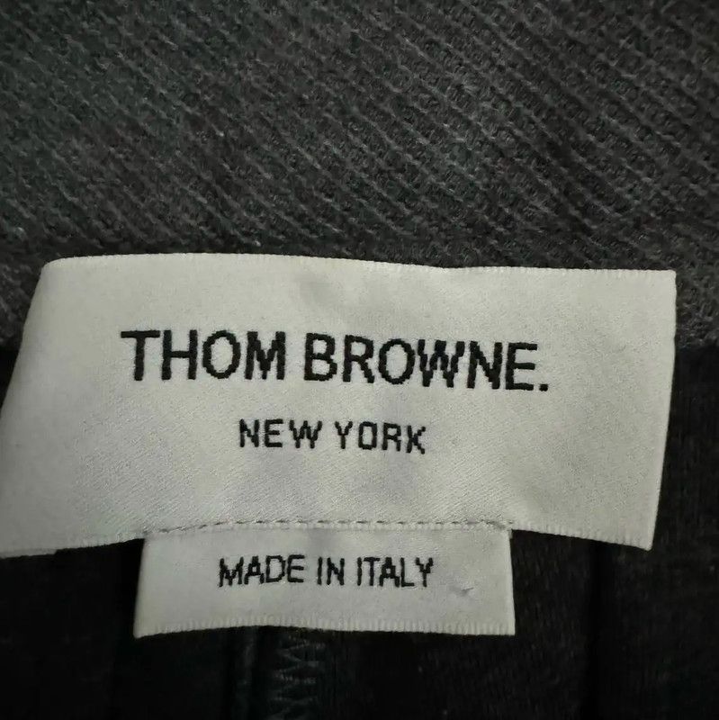 Thom Browne Thom Browne Gray Cotton Embroidered Casual Pants 0089 Size US 26 / EU 42 - 3 Thumbnail