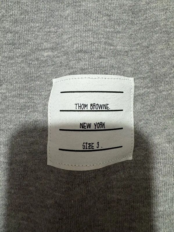 Thom Browne Thom Browne Gray Cotton Embroidered Sweatshirt 0089 Size US M / EU 48-50 / 2 - 5 Thumbnail