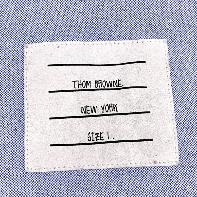 Thom Browne Thom Browne Blue Cotton Men's Shirt 0089 Size US S / EU 44-46 / 1 - 6 Thumbnail