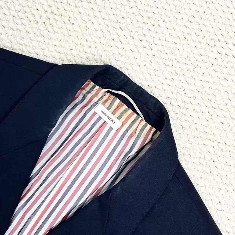 Thom Browne Thom Browne Men's Navy Wool Blazer 0089 Size US S / EU 44-46 / 1 - 3 Thumbnail