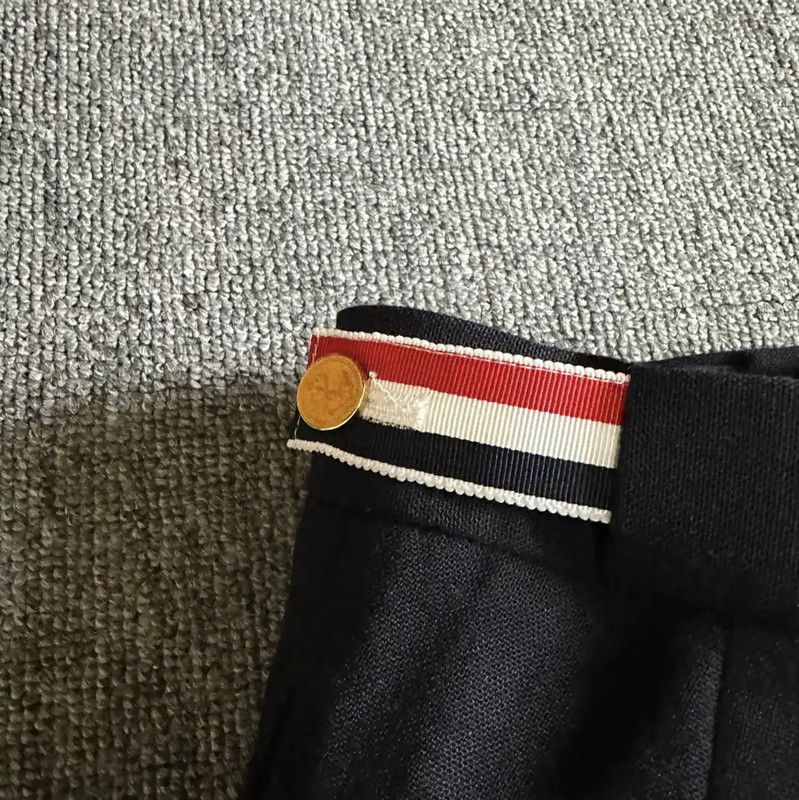 Thom Browne Thom Browne Navy Wool Casual Pants 0089 Size US 38 / EU 54 - 4 Thumbnail