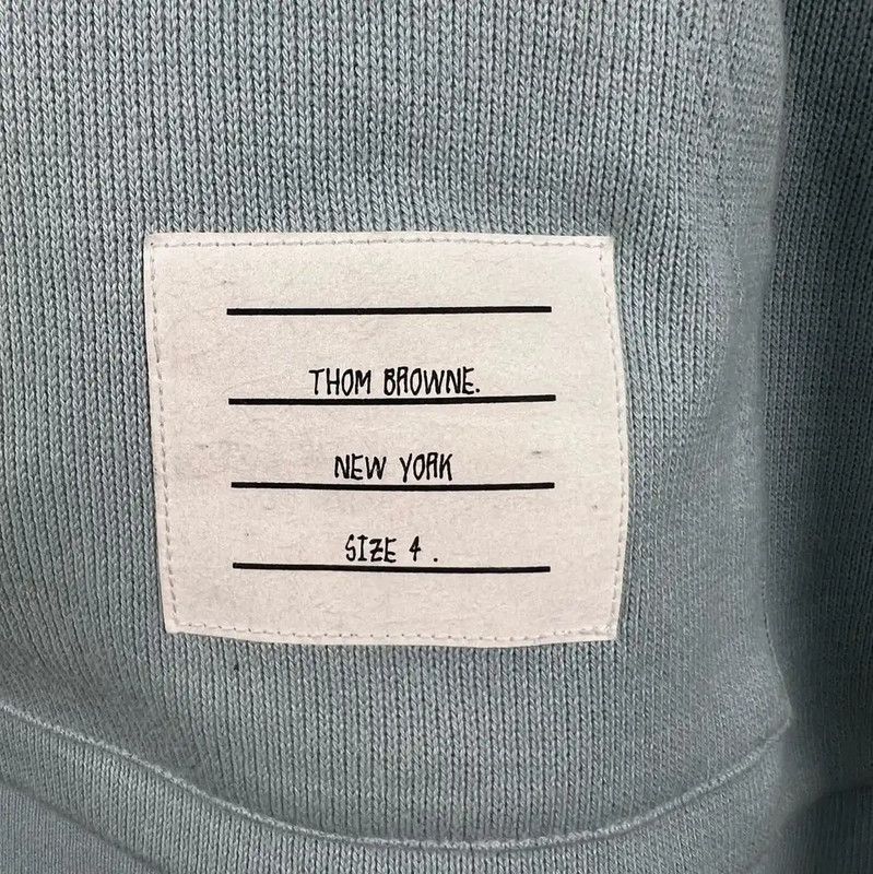 Thom Browne Thom Browne Blue Men's Hoodie 0089 Size US M / EU 48-50 / 2 - 3 Thumbnail
