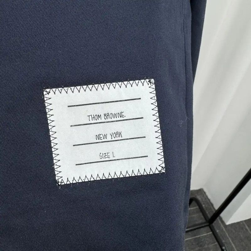 Thom Browne Thom Browne Men's Long Sleeve Navy Coat 0089 Size US S / EU 44-46 / 1 - 5 Thumbnail