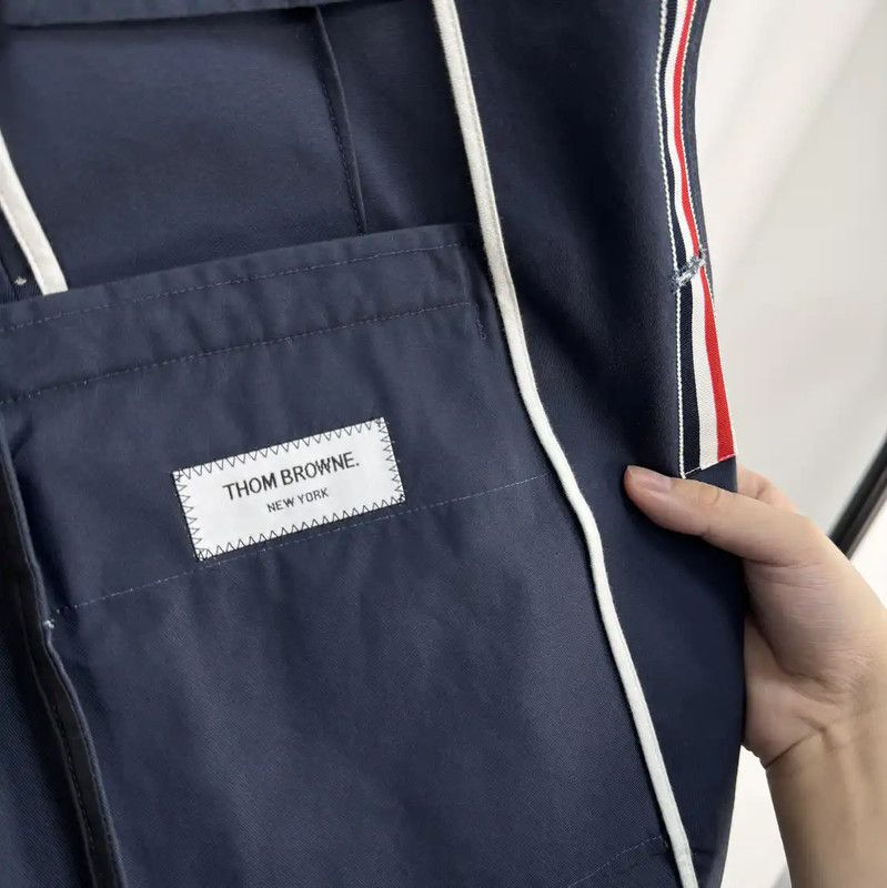 Thom Browne Thom Browne Men's Long Sleeve Navy Coat 0089 Size US S / EU 44-46 / 1 - 6 Thumbnail
