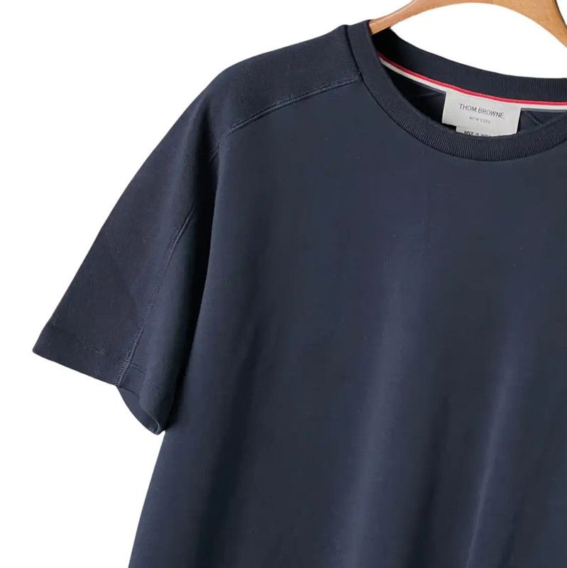 Thom Browne Thom Browne Summer Blue Cotton Short Sleeve Tee 0089 Size US XL / EU 56 / 4 - 6 Thumbnail
