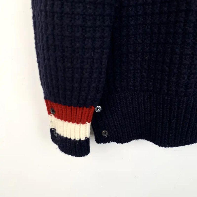 Thom Browne Thom Browne Navy Wool Pullover Sweater 0089 Size US M / EU 48-50 / 2 - 4 Thumbnail