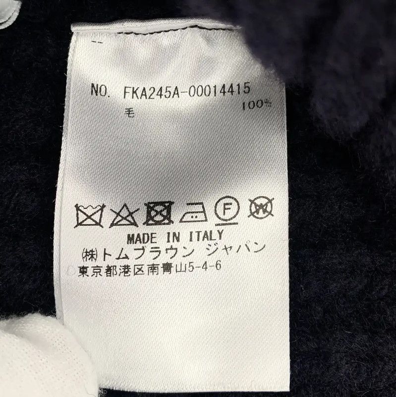 Thom Browne Thom Browne Navy Wool Pullover Sweater 0089 Size US M / EU 48-50 / 2 - 6 Thumbnail