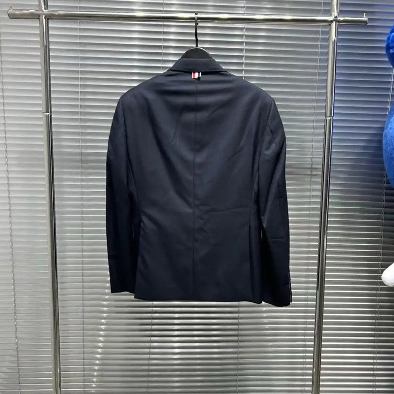 Thom Browne Thom Browne Wool Blend Black Long Sleeve Jacket 0089 Size US M / EU 48-50 / 2 - 2 Thumbnail