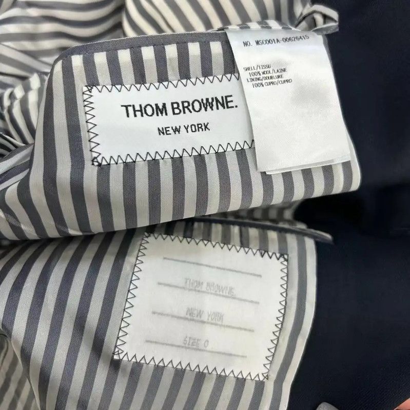 Thom Browne Thom Browne Wool Blend Black Long Sleeve Jacket 0089 Size US M / EU 48-50 / 2 - 4 Thumbnail