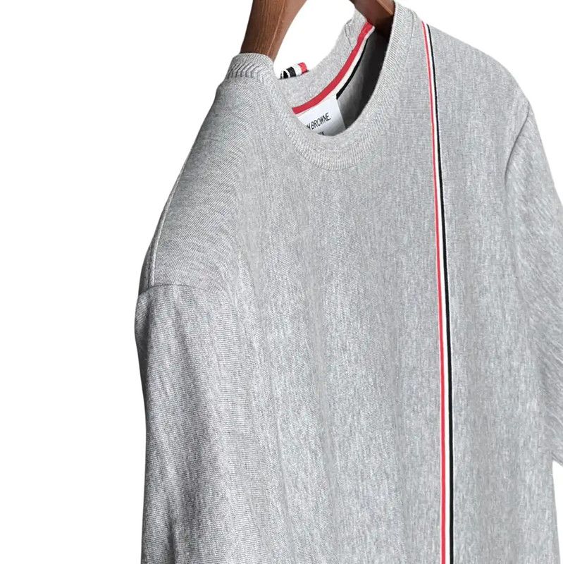 Thom Browne Thom Browne Gray Cotton Short Sleeve T-Shirt 0089 Size US S / EU 44-46 / 1 - 6 Thumbnail