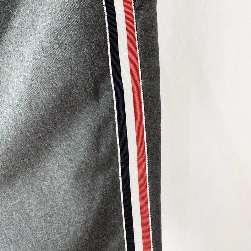 Thom Browne Thom Browne Gray Casual Trousers for Men 0089 Size US 27 - 4 Thumbnail
