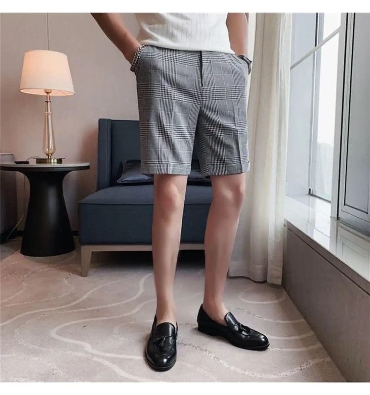 Thom Browne Thom Browne Gray Checkered Men's Shorts 0089 Size US 34 / EU 50 - 6 Thumbnail