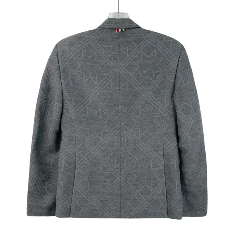 Thom Browne Thom Browne Gray Wool Men's Jacket 0089 Size US S / EU 44-46 / 1 - 2 Thumbnail