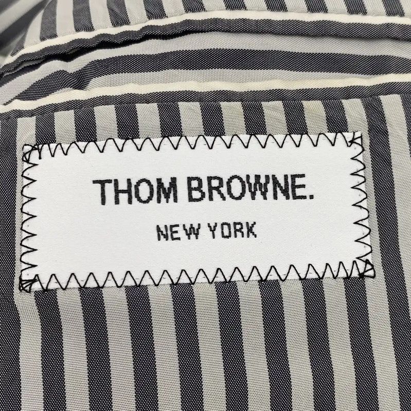 Thom Browne Thom Browne Gray Wool Men's Jacket 0089 Size US S / EU 44-46 / 1 - 5 Thumbnail