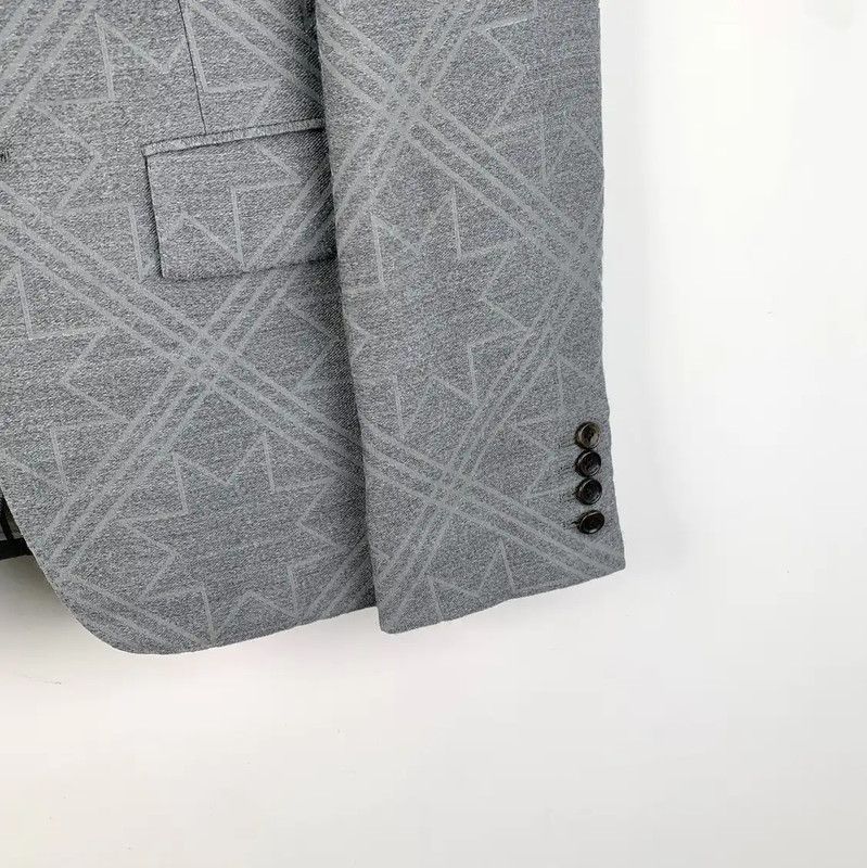 Thom Browne Thom Browne Gray Wool Men's Jacket 0089 Size US S / EU 44-46 / 1 - 4 Thumbnail
