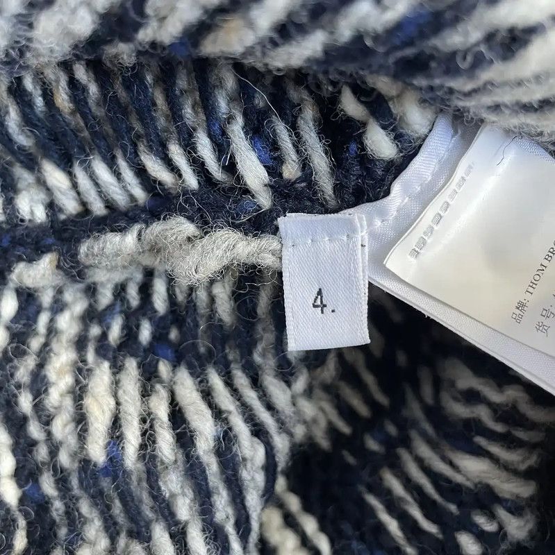 Thom Browne Thom Browne Black Cotton Men's Cardigan 0089 Size US L / EU 52-54 / 3 - 7 Thumbnail