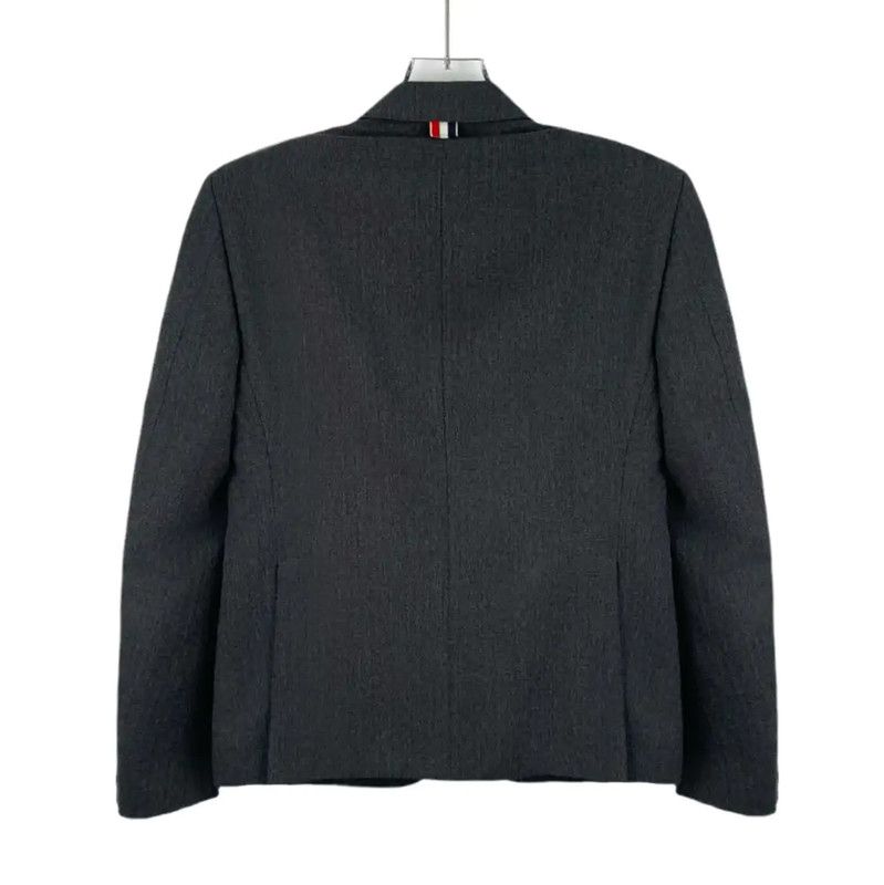 Thom Browne Thom Browne Men's Dark Gray Wool Blazer 0089 Size US S / EU 44-46 / 1 - 2 Thumbnail