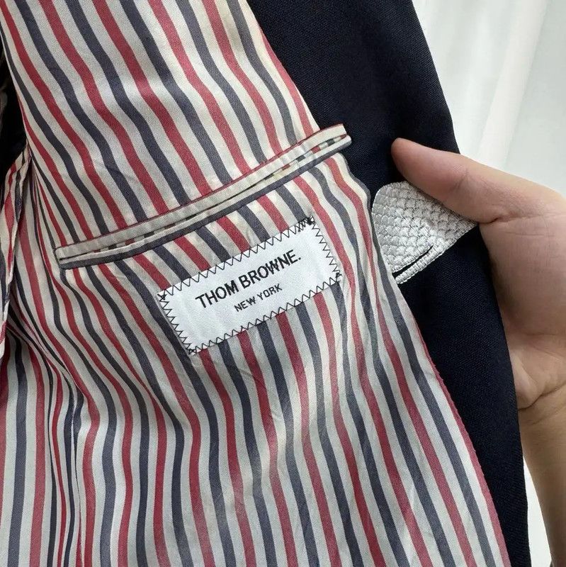 Thom Browne Thom Browne Black Wool Embroidered Long Coat 0089 Size US S / EU 44-46 / 1 - 7 Thumbnail