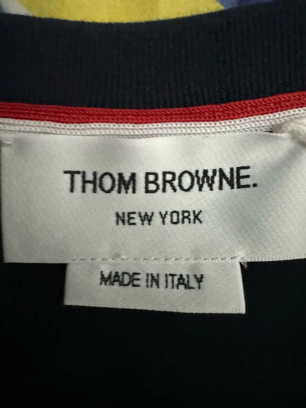 Thom Browne Thom Browne Blue Cotton Printed Sweatshirt 0089 Size US M / EU 48-50 / 2 - 3 Thumbnail